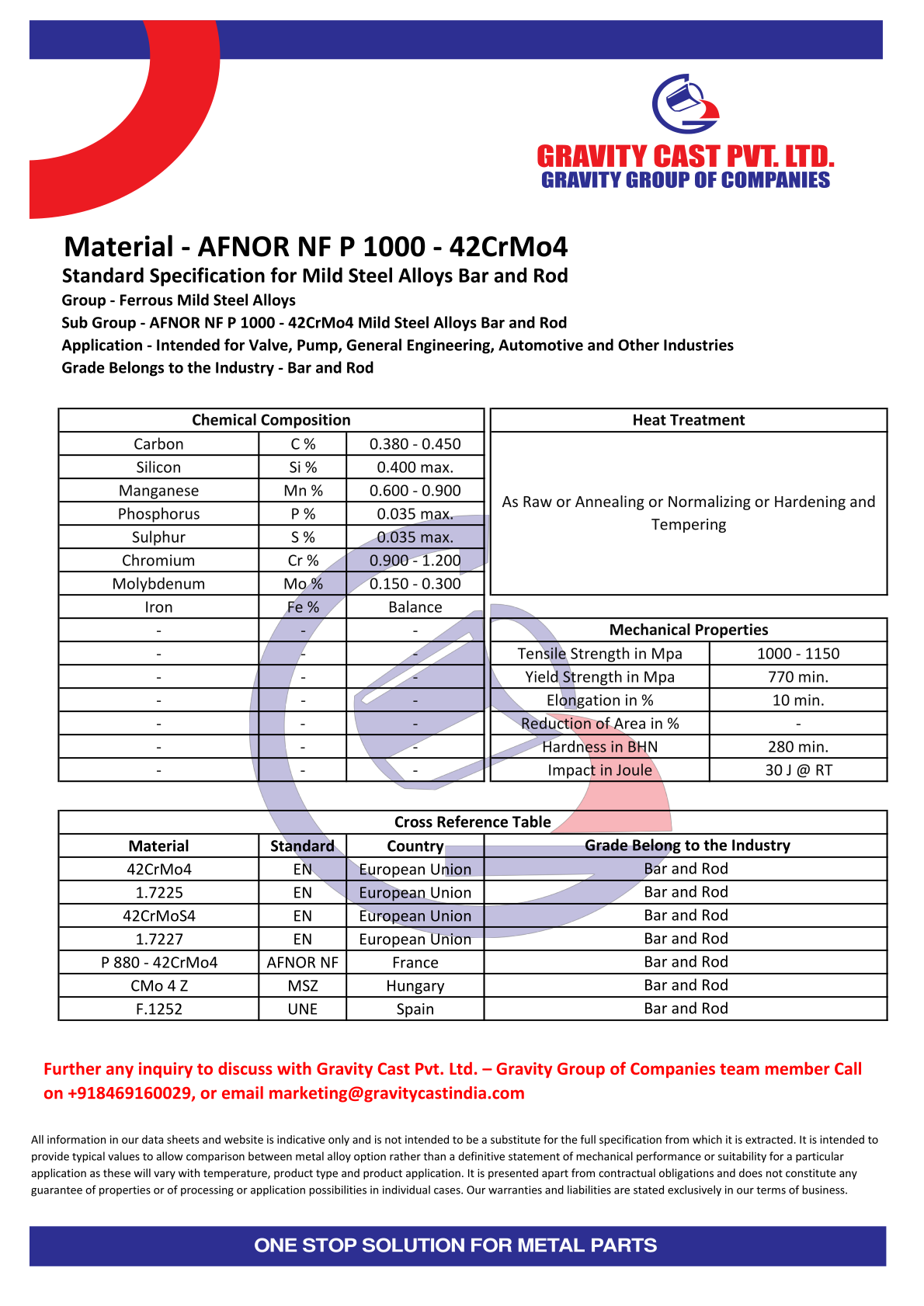 AFNOR NF P 1000 - 42CrMo4.pdf
